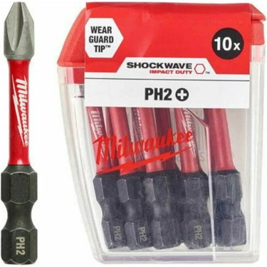BİTS UÇ PH2 50mm 10LU PKT SHOCKWAVE