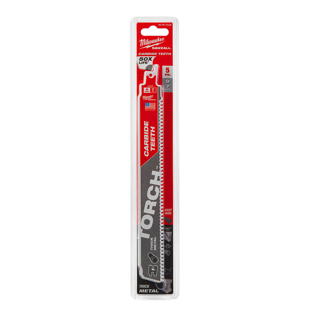 KILIÇ TESTERE 230mm Bİ-METAL KARBÜR DİŞ TORCH 5 Lİ