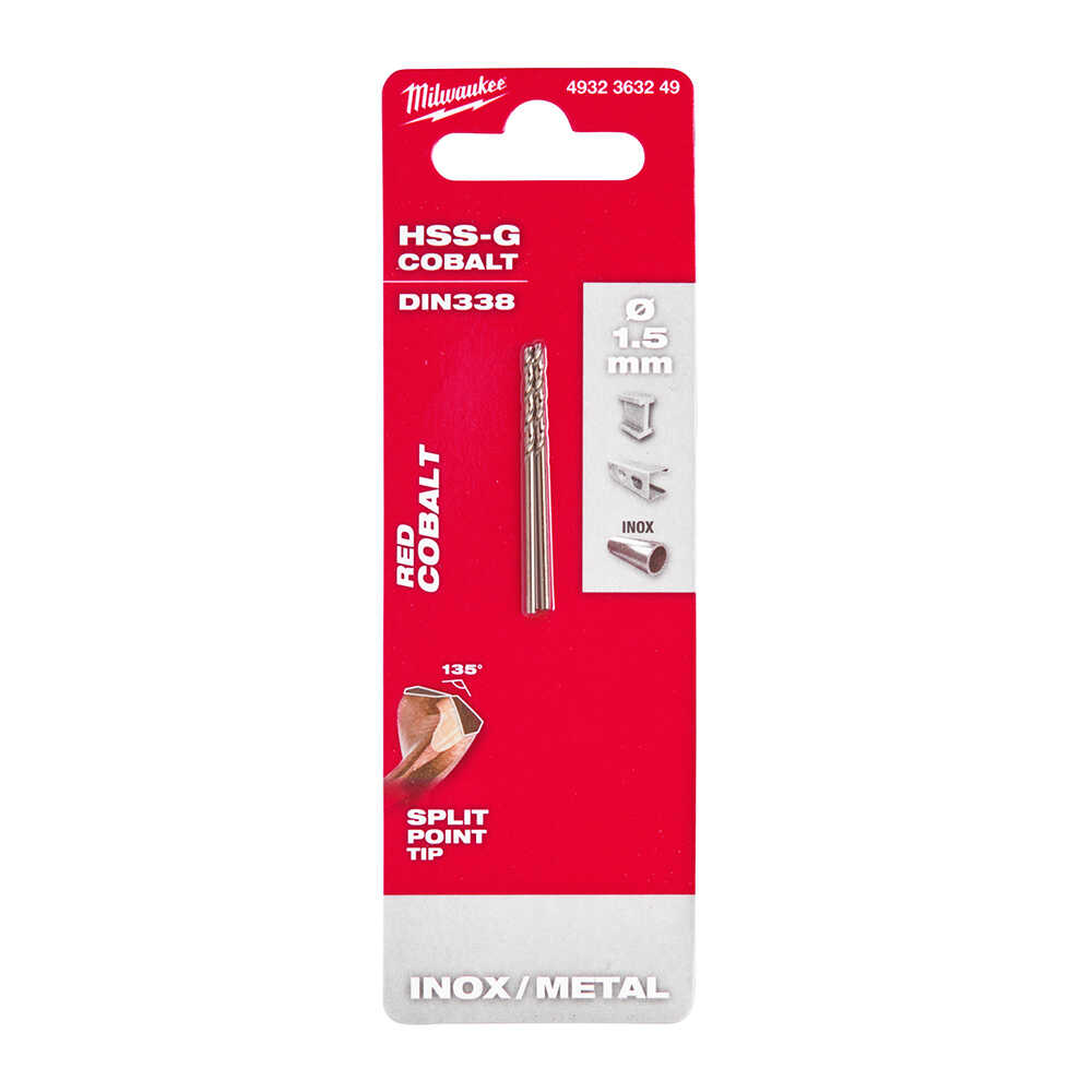 METAL MATKAP UCU HSS-G CO(ALTIN SERİ)1,5x40mm 2Lİ