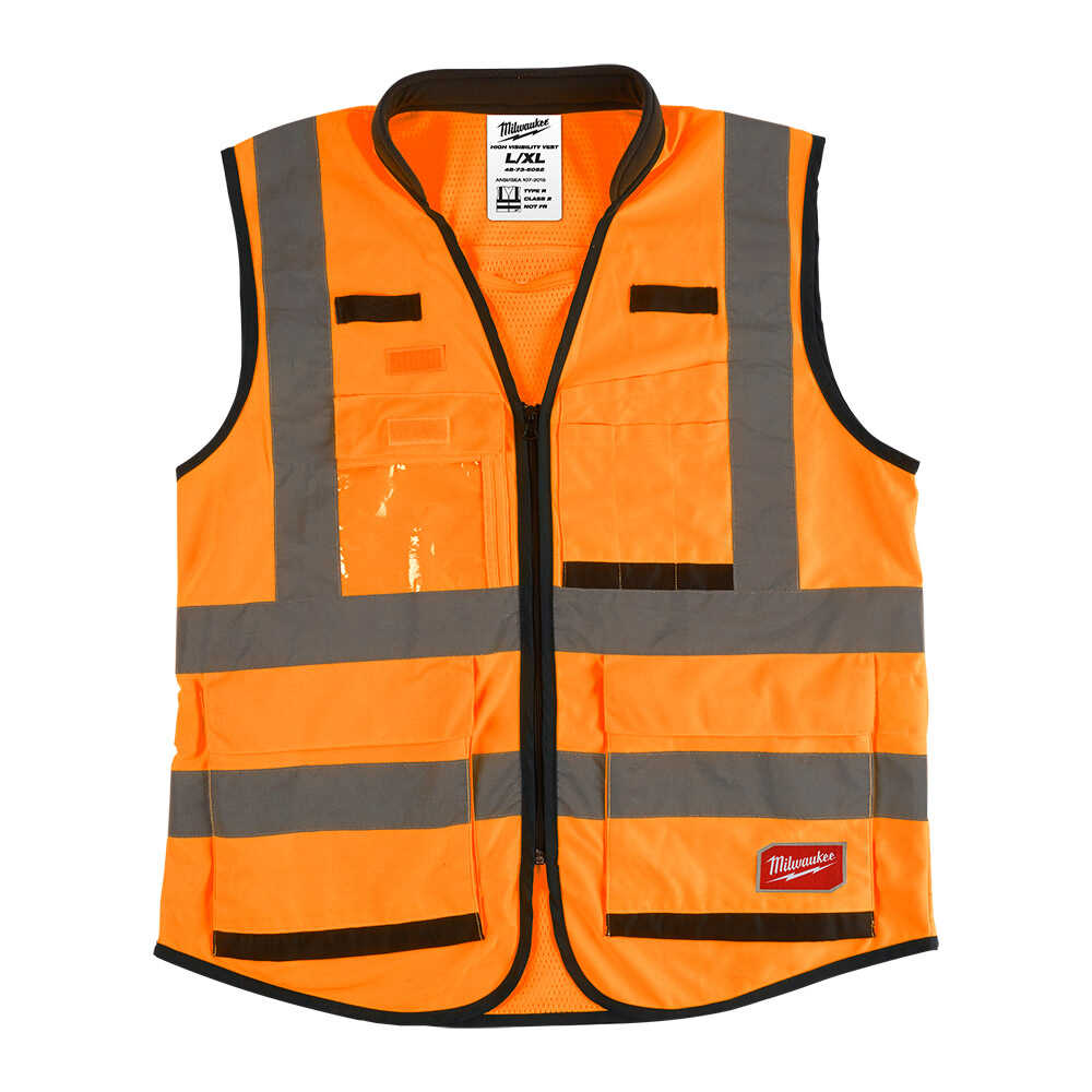 PREMİUM YÜKSEK GÖRÜNÜRLÜKLÜ YELEK (TURUNCU) - L/XL