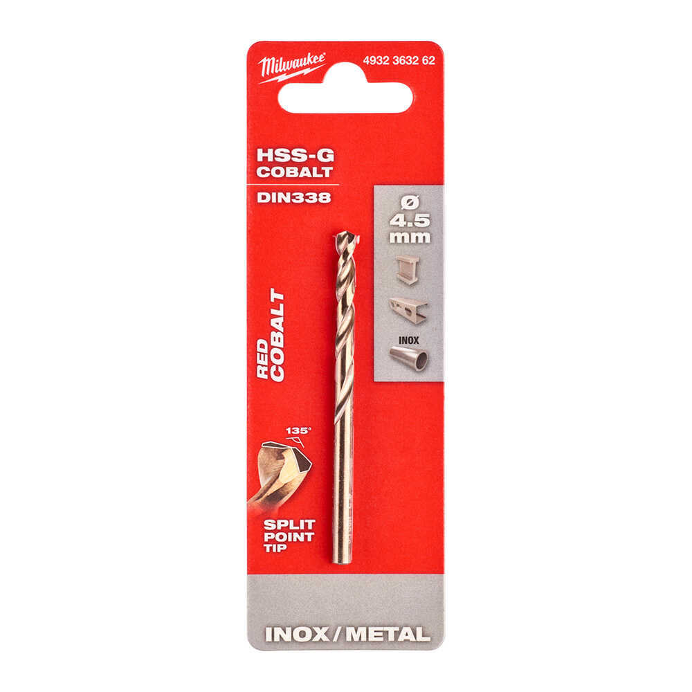 METAL MATKAP UCU HSS-G CO. (ALTIN SERİ) 4,5x80mm