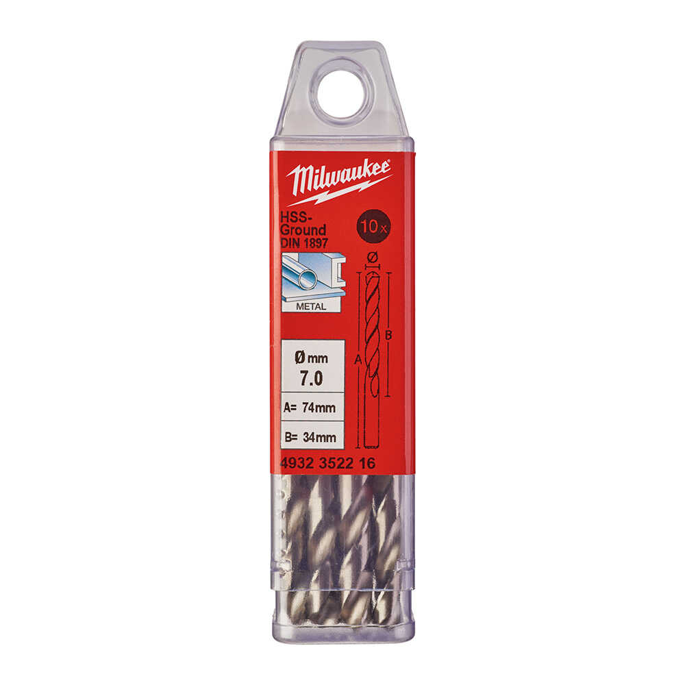 METAL MATKAP UCU HSS KISA SERİ 7,0 X 74 mm. 10LU