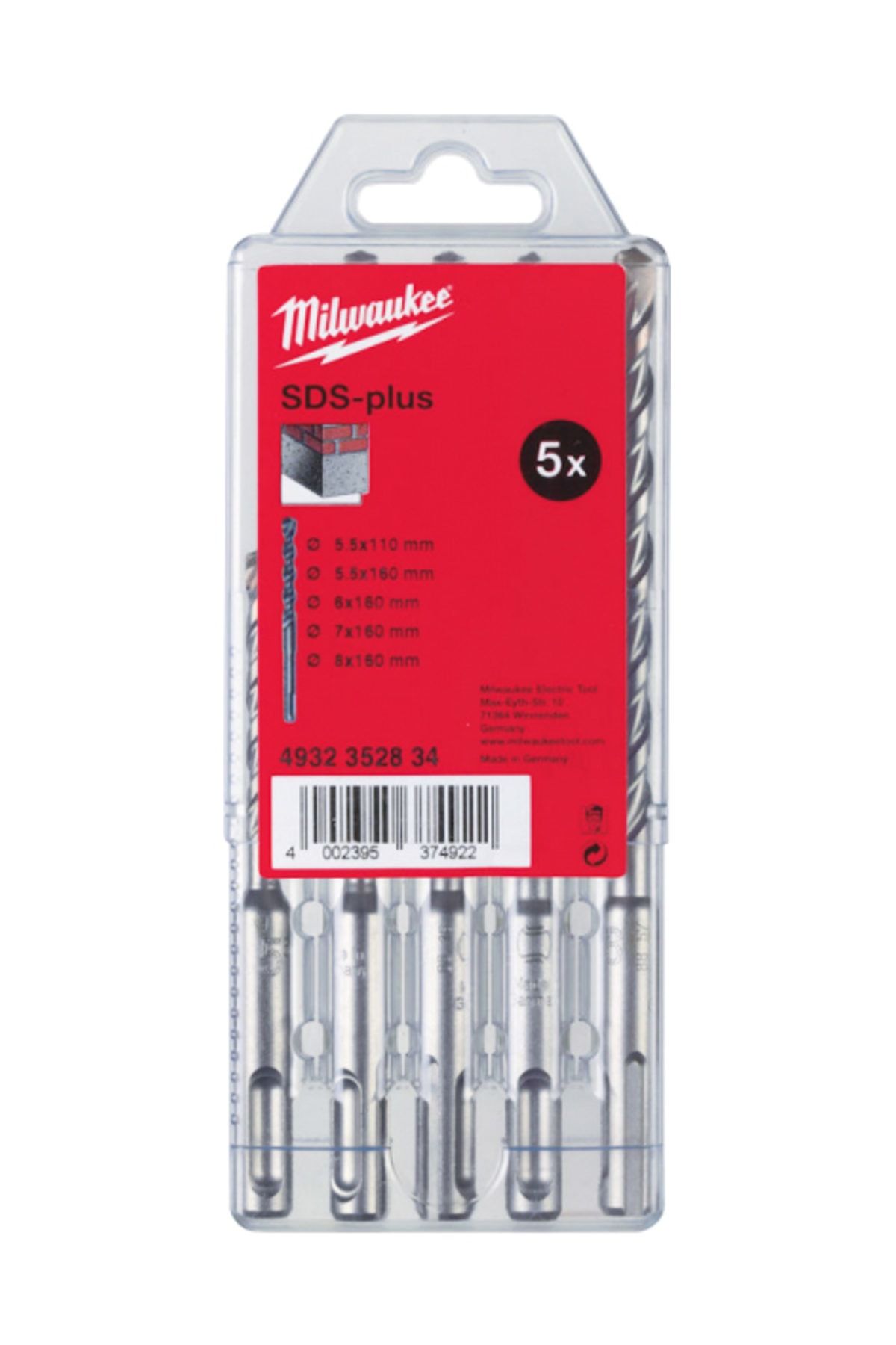 SDS-PLUS UÇ SETİ (5Lİ) MS2 10-12-14-16-20 x 450mm