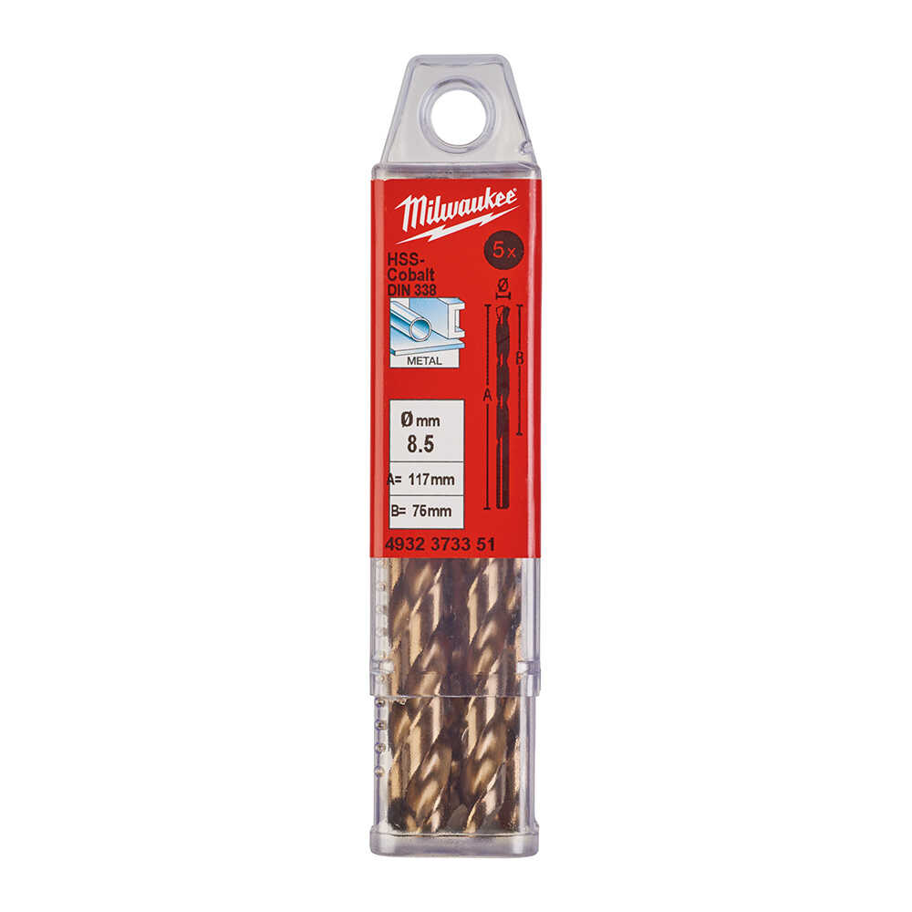METAL MATKAP UCU HSS-G CO(ALT SERİ)8,5X 117mm 5Lİ