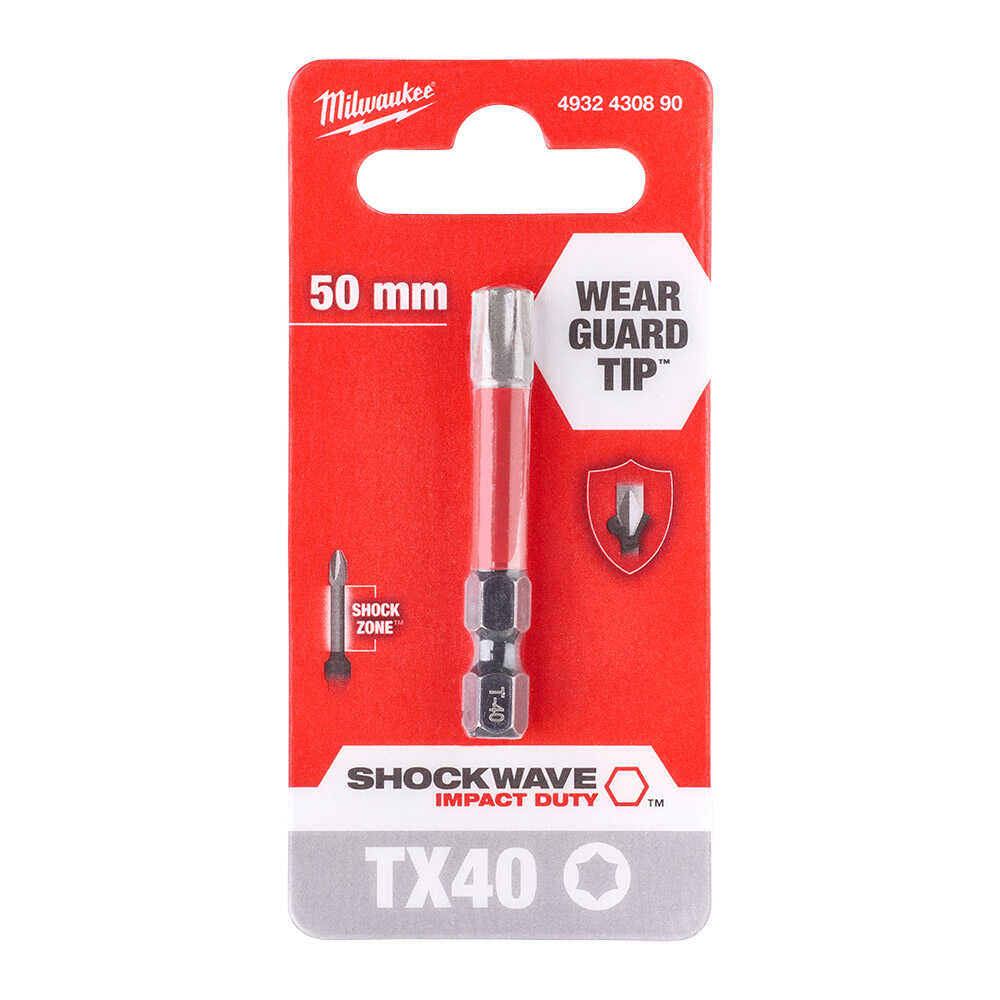 BİTS UÇ TX 40 50mm 1Lİ PKT SHOCKWAVE