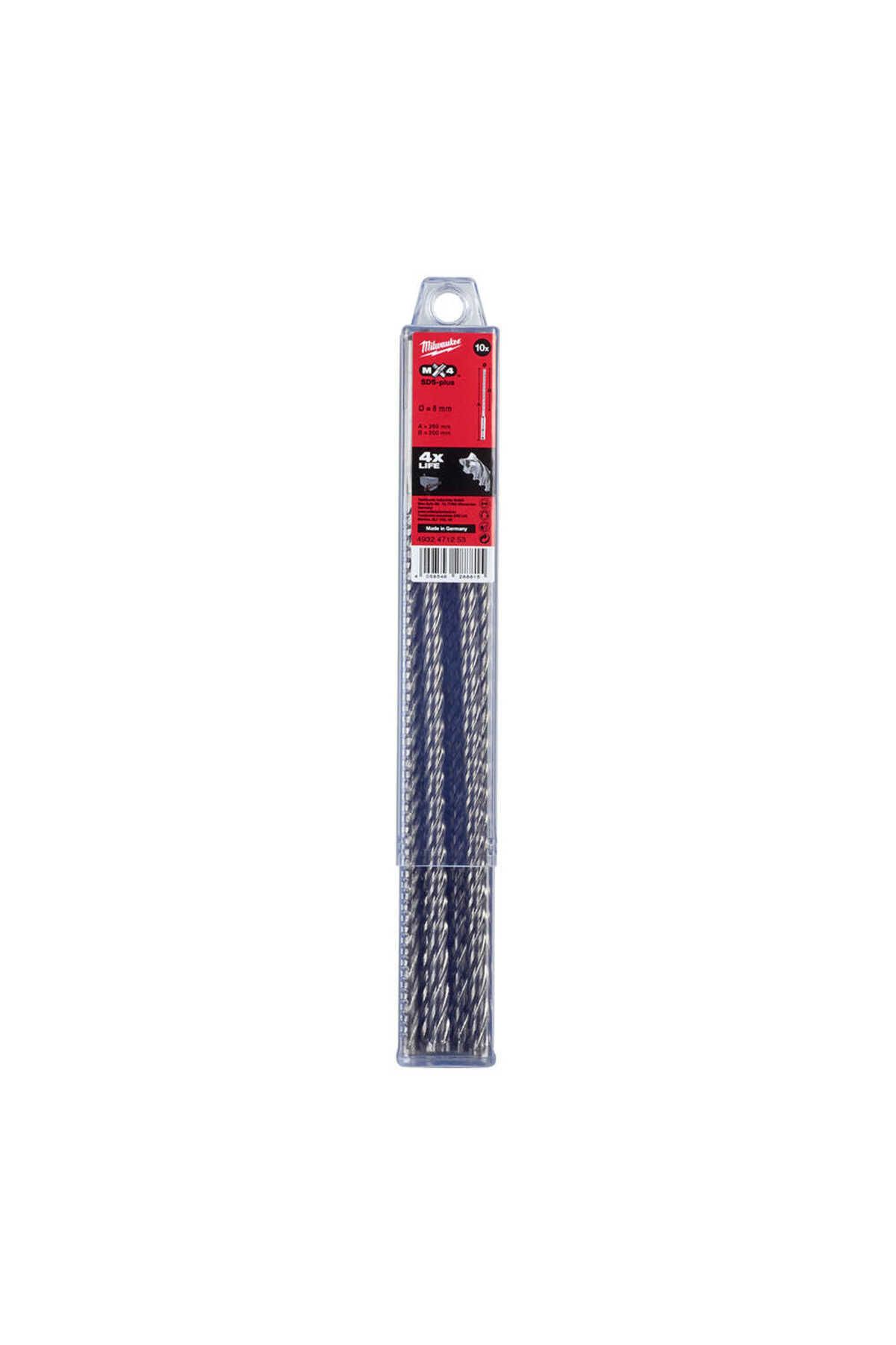 SDS-PLUS 8X265 ELMAS MATKAP UCU MX4 10'LU