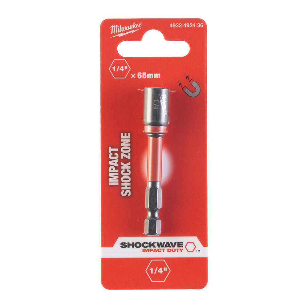 BİTS UÇ HEX LOKMA 5,5 (1/4") 65mm SHOCKWAVE