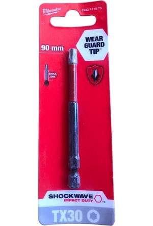 BİTS UÇ TX 30 90mm 1Lİ PKT SHOCKWAVE
