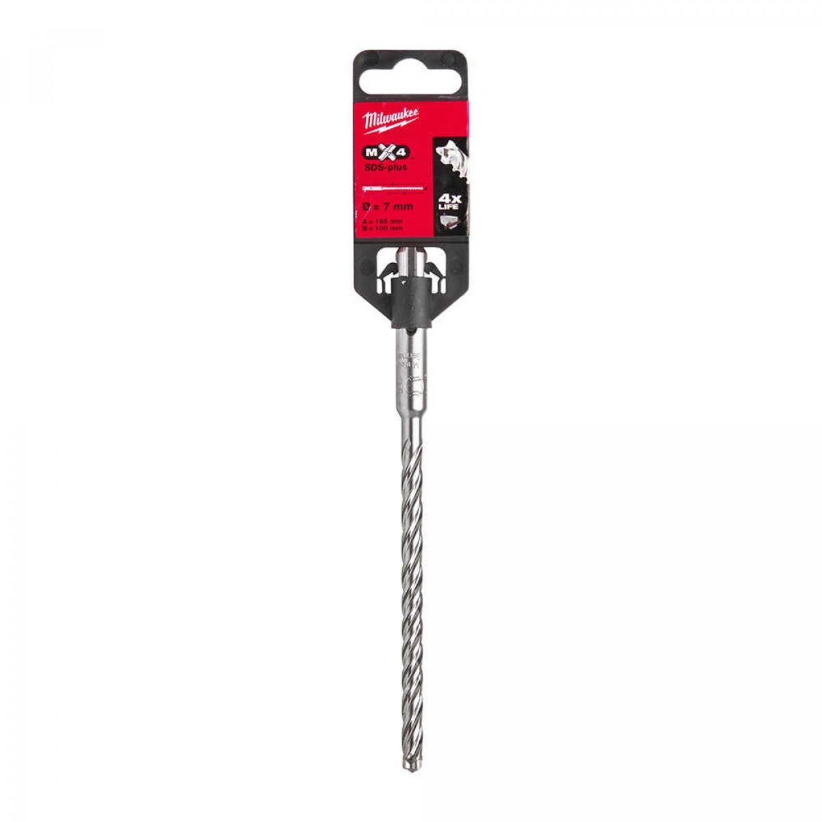 MİLWAUKEE SDS-PLUS 7x165 MATKAP UCU MX4 SERİ 4 ELMAS T4932352020