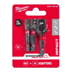 Milwaukee Hex Lokma Adaptör Seti 3 Parça T4932479228 Milwaukee